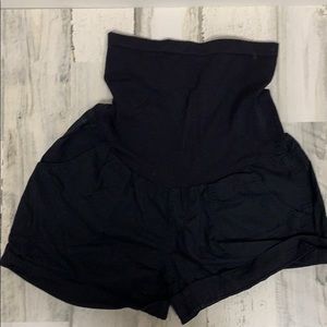 Black New No Tags Maternity Shorts